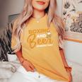 Boxing And Beer Perfectday ボクサー・ボクシング レディースオーバーサイズコンフォートTシャツ Mustard