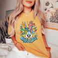 Bugs Bunny What's Up Doc レディースオーバーサイズコンフォートTシャツ Mustard
