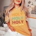 Christian Praise & Worshiperse レディースオーバーサイズコンフォートTシャツ Mustard