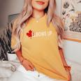 Elbows Up Canada Never 51 カナダ国旗 面白い 男性 女性 ギフト レディースオーバーサイズコンフォートTシャツ Mustard