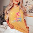 My Granddaughter Gymnastics Grandma Of A Gymnast Grandma Small Black Women's Oversized Comfort T-Shirt Mustard