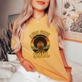 Groovyoul リバイバル レトロ ヴィンテージ 70年代 ファンク アフロ ソウル レディースオーバーサイズコンフォートTシャツ Mustard