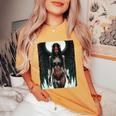 Hot Girl On 男性用 堕天使バトルレディ レディースオーバーサイズコンフォートTシャツ Mustard
