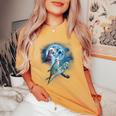 Howling At The Moon シャツ インコシャツ ファニーセキセイインコシャツ レディースオーバーサイズコンフォートTシャツ Mustard
