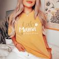 Lab Mom Lab Mama ラブラドールレトリバー シャツ かわいいペット愛好家 犬 レディースオーバーサイズコンフォートTシャツ Mustard