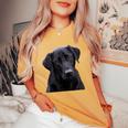 Love Is Labrador Retriever シャツ ブラック ラボ Mom Dad Dog Lover レディースオーバーサイズコンフォートTシャツ Mustard