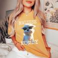 Maltese Mommyマルチーズ ママ 犬 お母さん 母の日 お母さん スウィート・マルチーズ レディースオーバーサイズコンフォートTシャツ Mustard