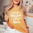 Marisol Name Mother's Day Personalized Mom Women's Oversized Comfort T-Shirt Mustard