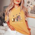 Maui Mon Hawaii Trendyお盆 3人の女の子 レディースオーバーサイズコンフォートTシャツ Mustard