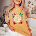 Mwen Renmen Manman Mwen ハイチ国旗 I Love My Mother レディースオーバーサイズコンフォートTシャツ Mustard