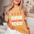 Omg Point Your Toes Dance Teacher Ballet レディースオーバーサイズコンフォートTシャツ Mustard