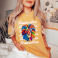Rainbow Lion かっこいい おしゃれ ロゴ レディースオーバーサイズコンフォートTシャツ Mustard