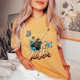 Taylor ファーストネーム I Love Taylor Birthday Girl Groovy 2010年代 レディースオーバーサイズコンフォートTシャツ Mustard