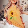 In A World Full Of Grandmas Be A Gaga Grandma Quote Women's Oversized Comfort T-Shirt Mustard