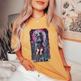 オカルト ゴシック E-Girl ゴスガール 美的 アニメ デザイン レディースオーバーサイズコンフォートTシャツ Mustard