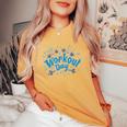 トレーニングエクササイズコスチューム ジム 男の子 女の子 レディースオーバーサイズコンフォートTシャツ Mustard