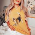ビーグルシャツ ビーグルtシャツ Love Is Dog Mom Dad 子犬 ペット キュート レディースオーバーサイズコンフォートTシャツ Mustard