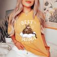 ベンガル猫のお母さんと子猫、母の日、お母さん レディースオーバーサイズコンフォートTシャツ Mustard