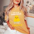 ラバーダックシャツ I'm Really A Rubber Duck レディースオーバーサイズコンフォートTシャツ Mustard