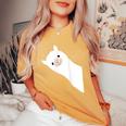 レトロ、ラマ、アルパカのデザイン。男性、女性、子供用。 レディースオーバーサイズコンフォートTシャツ Mustard