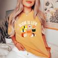寿司アート 男性 女性 和食 寿司 巻き寿司 好き レディースオーバーサイズコンフォートTシャツ Mustard