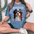 Berner Mommyバーニーズマウンテンドッグ ママ 犬 ママ 母の日 バーニーズマミー レディースオーバーサイズコンフォートTシャツ Blue Jean