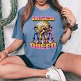 Disco Queen Retro Dancing 70 80 Disco Camiseta extragrande cómoda para mujer Blue Jean