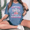 60Th B-Dayintage 1965 Floral 60 Years Of Perfection レディースオーバーサイズコンフォートTシャツ Blue Jean
