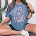 Hecha En Mayo 1980 Regalo 45 Años Cumpleaños Camiseta extragrande cómoda para mujer Blue Jean
