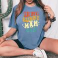 In My Bunny Mom Era ヴィンテージ イースターデー 母の日 レディースオーバーサイズコンフォートTシャツ Blue Jean
