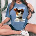 Jack Russell Mommyジャック・ラッセル ママ 母の日 お母さん ジャック・ラッセル・テリア レディースオーバーサイズコンフォートTシャツ Blue Jean
