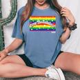 King Of Prism Over The Rainbow レディースオーバーサイズコンフォートTシャツ Blue Jean