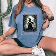 Salem 1692 They Missed One Witch Tarot Card ハロウィンtシャツ レディースオーバーサイズコンフォートTシャツ Blue Jean