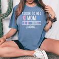 Soon To Be Mom 2025 妊娠中のお知らせ 2025 レディースオーバーサイズコンフォートTシャツ Blue Jean