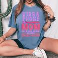 ヴィブラフォン マリンバibraphone Mom 長袖tシャツ レディースオーバーサイズコンフォートTシャツ Blue Jean