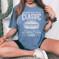 ヴィンテージ 1980 45 歳の誕生日プレゼント 男性 女性 45 歳 レディースオーバーサイズコンフォートTシャツ Blue Jean
