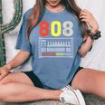 ヴィンテージ 808 ローランド ドラムマシン ギフト 男性 女性 ドラムに レディースオーバーサイズコンフォートTシャツ Blue Jean