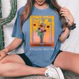 花瓶 オディロン・ルドン 絵画 シンボリズム 花ase Flowers Odilon Redonymbolism レディースオーバーサイズコンフォートTシャツ Blue Jean