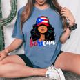 Puerto Rican Girl Puerto Rico Flag Proud Boricua Women Women's Oversized Comfort T-Shirt Mustard