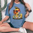 Rubber Duck Punk Heavy Metal Women's Oversized Comfort T-Shirt Mustard Rubber Duck Punk Heavy Metal Women's Oversized Comfort T-Shirt Mustard