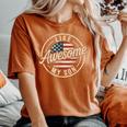 Awesome Like My Son Cool Dad Mother Father Day Women's Oversized Comfort T-Shirt Crimson