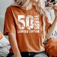 50歳 男性 ギフト 50歳 誕生日プレゼント 女性用 レディースオーバーサイズコンフォートTシャツ Yam