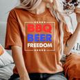 Bbq Beer Freedom シャツ レディースオーバーサイズコンフォートTシャツ Yam