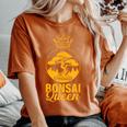 Bonsai Queen Penjing Penzai Bonsai 盆栽 レディースオーバーサイズコンフォートTシャツ Yam