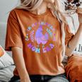 In My Chicken Mom Era Retro Groovy Mama Farm Country Animals Women's Oversized Comfort T-Shirt Yam