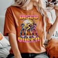 Disco Queen Retro Dancing 70 80 Disco Camiseta extragrande cómoda para mujer Yam