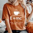 EMc2 Means Energy Milk X Coffee2 レディースオーバーサイズコンフォートTシャツ Yam