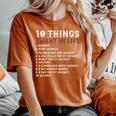 10 Things I Want In My Life ウイスキー Loves Whiskey レディースオーバーサイズコンフォートTシャツ Yam
