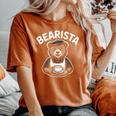 Barista Coffee Lover Espresso Caffeine レディースオーバーサイズコンフォートTシャツ Yam