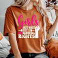 Girls Just Want To Have Fundamental Rights レディースオーバーサイズコンフォートTシャツ Yam